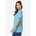 thumbnail image 3 of Woman Within Plus Size Perfect Short-Sleeve Scoopneck Tee, 3 of 6