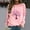 Pink, variant on Today's Deal Abomasnow Breast Cancer Shirts for Women Trendy Fall Pink Ribbon Print Breast Cancer Awareness Sweatshirt Casual Long Sleeve Crew Neck Pullover Tops