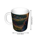 thumbnail image 2 of Yiaed Garden Meditating Weasel Print Ceramics Coffee,Large Handle Design,Extra Large Tea and Coffee Cup for Office and Home Mugs, 2 of 6