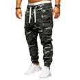 thumbnail image 2 of Men's Jeans Cotton Comfort Flex Waist Baggy Jeans for Men Fashion Loose Handsome PocketJeans Pants Tooling Camouflage Pants M-4XL Black M, 2 of 4