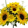 Mainstays 11" Artificial Floral Bouquet, Sunflower in Yellow Color