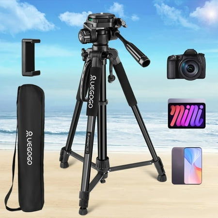MABOTO Adjustable Phone Holder Clip + Mini Ball Head with 1/4 Inch Screw Mounts for Canon Nikon Sony DSLR Mini DV Monitor Video Light Tripod for 5.5-8.5cm Width Smartphone! On Sale! 2 Camera Tripod 60 DSLR Camera Tripod Lightweight Video Tripod Stand for Travelling Max.Load 5kg