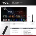 thumbnail image 3 of TCL 98Q51CG 98" Q51CG Series 4K UHD QLED TV with1x Quick Start Guide, 1x Power Cord, 1x TV Remote, 2x TV Remote Batteries, 2x TV Stand, 3 of 22