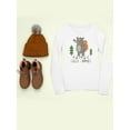 thumbnail image 3 of Hello Camper Long Sleeve Toddler - Toddler Long Sleeve Tee, White, 3 of 4