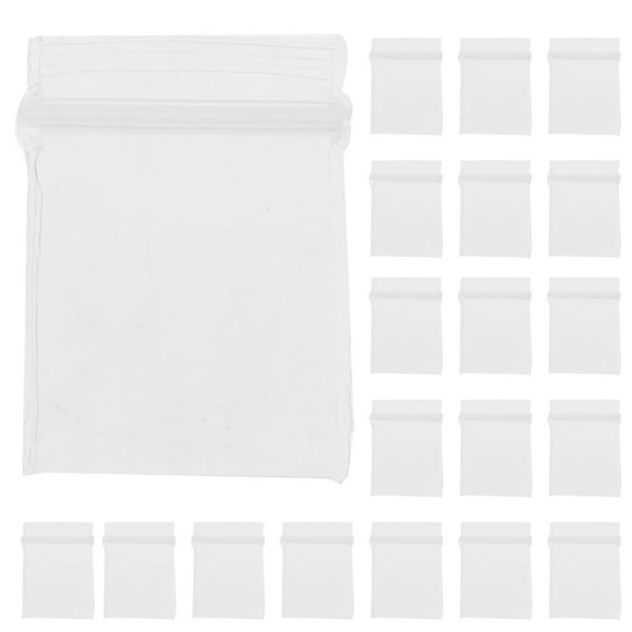 Guyelim small baggies 1x1 500pcs Small Bags Min Reusable Bags Clear Mini Self Sealing Bags Small Items Storage Bags