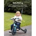thumbnail image 5 of Besrey Toddler Tricycle for Ages 1-3 Years,Kids Trike with Push Handle for Boys and Grils,Child Bikes with Backrest and Safety Belt,Blue, 5 of 12