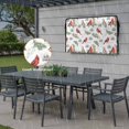 thumbnail image 6 of Outdoor TV Cover 52x30x4.5in, Christmas Red Bird Green Leaf Weatherproof TV Screen Protector with Zipper, Watercolor Cardinal Plant Outside Television Cover Fits Up to 52-55", 6 of 9