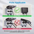 thumbnail image 4 of Toma de corriente impermeable doble para exteriores, IP66, enchufe de pared impermeable de 16 A, 4 of 5