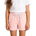 thumbnail image 3 of Afuyipoi ​Toddler Boys Girls Soft Cotton Shorts（1-8 Years）, Kids Summer Solid Color Breathable Casual Lounge Shorts Pink Size 3T, 3 of 8