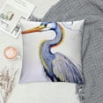 thumbnail image 2 of PIKWEEK  Grey Heron in Water Throw Pillow Cover Cases Natural Watercolor Blue Green Colorful Painting Bird Ecology Naturalism Outdoor Decor Pillowcase Home Square  Pillow Slip, 2 of 5
