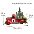 thumbnail image 3 of Christmas Red Truck Decor, Vintage Red Truck with Mini Christmas Trees , Upgraded Handcrafted Old Pickup Truck Car Model for Christmas Decorations Table Top Decor, 3 of 4