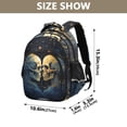 thumbnail image 3 of ALAZA Two Human Skeleton School Backpack Elementary Bag Bookbag Travel Rucksack, 3 of 6