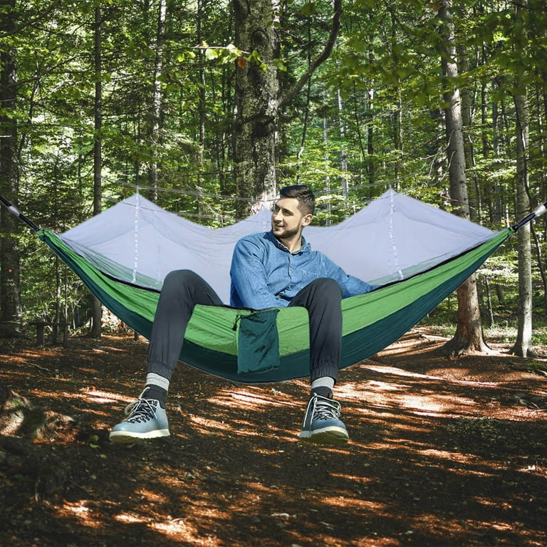 Camping Hammock, Lightweight Portable Hammock with Mosquito Net