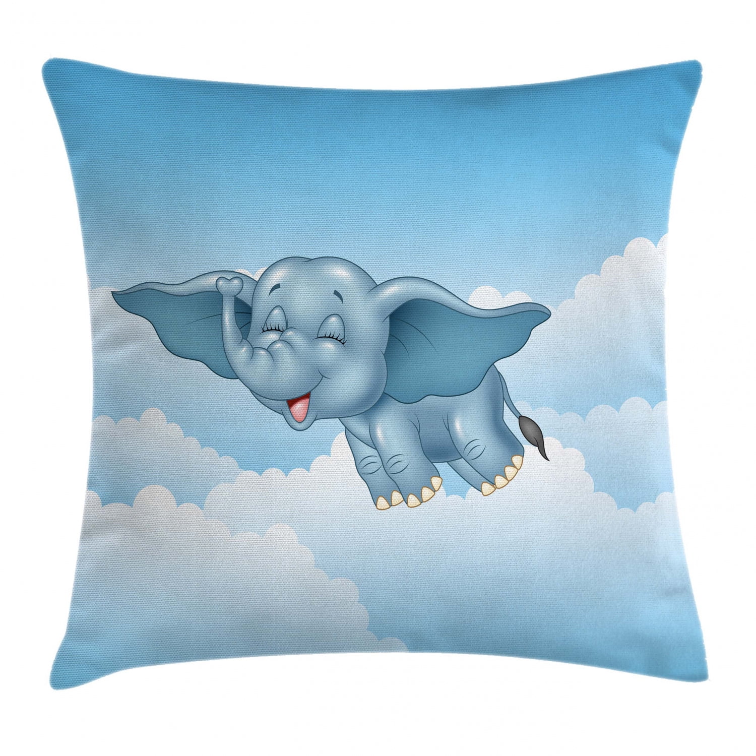 Elephant Cushion 45X45cmExtra Large Floor Pillow Cover Square Pet Dog Bed Covers