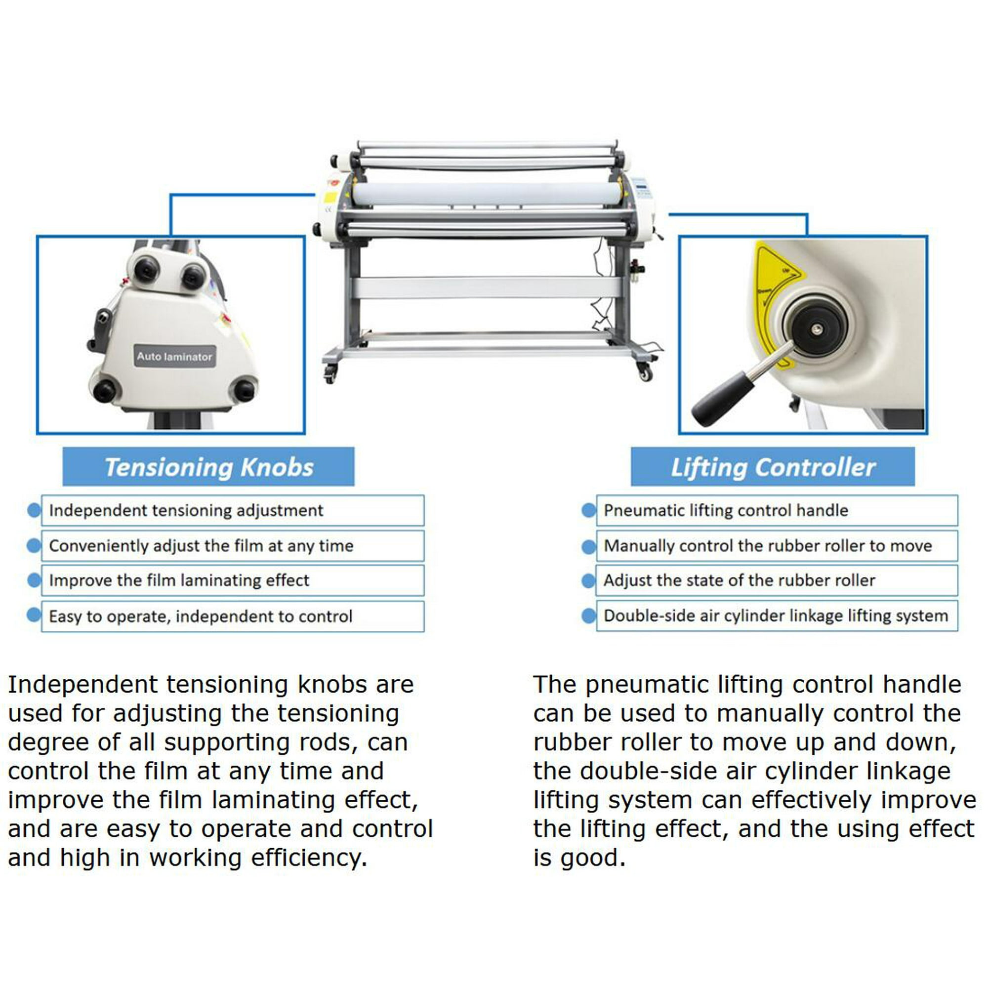 63In Full-Auto Pneumatic Low Temperature Laminating Machine Excluding Air Compressor
