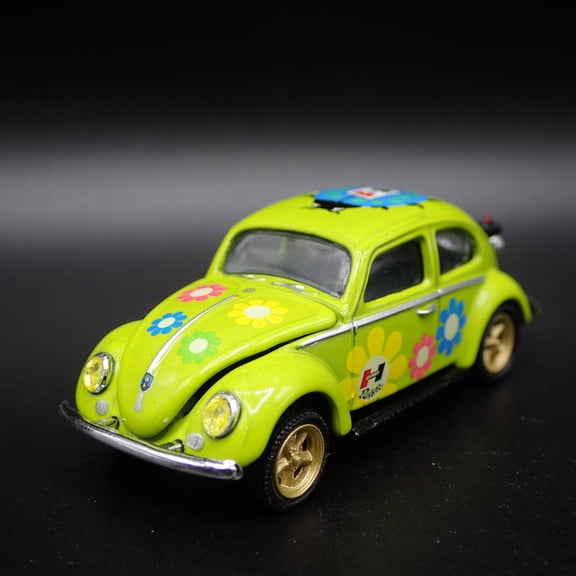 Open Box 1953 53 VW VOLKSWAGEN BEETLE HURST FLOWER POWER 1:64 SCALE DIECAST MODEL CAR