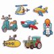 thumbnail image 1 of 7 PCS Embroidered Car Patches, Cute Vehicle Iron on/Sew on Patches Applique for Clothes, Dress, Hat, Jeans, Backpacks, DIY Accessories, 1 of 5