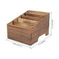 thumbnail image 5 of Nicehomfit Wooden Multi-Grid Phone Box Coffee Color for Desktop Storage Use, 5 of 8