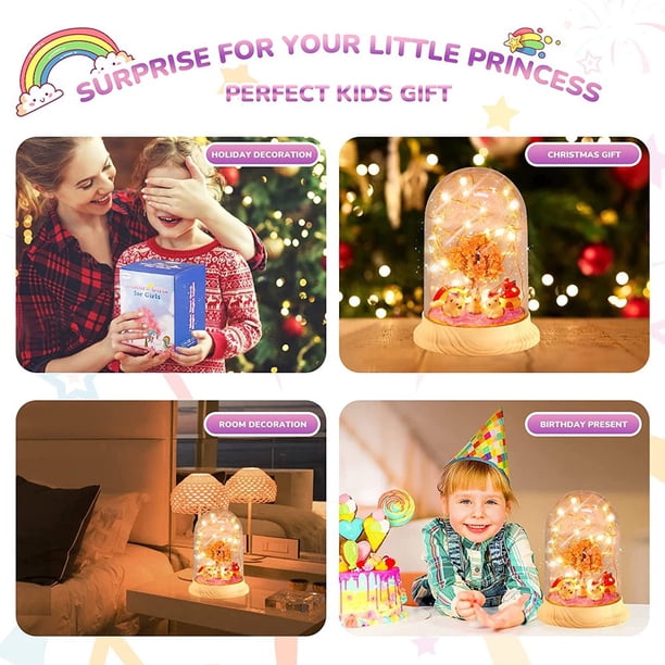 LOYO Kit de terrarium pour enfants – Jouets sirène lumineux pour filles de 4, 5, 6, 7, 8 ans et plus, cadeaux d'anniversaire pour filles de 4 à 12 ans LOYO Kit de terrarium pour enfants – Jouets sirène lumineux pour filles de 4, 5, 6, 7, 8 ans et plus, cadeaux d'anniversaire pour filles de 4 à 12 ans