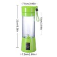 thumbnail image 4 of Exprimidor Automático Alimentos Frescos 400 Ml Con 6 Cuchillas Portátil para () Verde, 4 of 4
