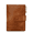 Brown, variant on Small Wallets for Women RFID Blocking Leather Trifold Compact Credit Card Holder with ID Window Ladies Zipper Coin Purse