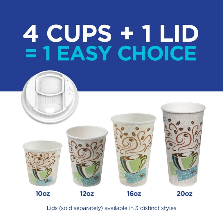 Dixie PerfecTouch Insulated Disposable Bulk Coffee Cups, 16 Oz., 500 Count  - Walmart.com