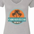 thumbnail image 4 of Inktastic Cabo San Lucas Beach Vacation Women's V-Neck T-Shirt, 4 of 5