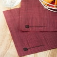 thumbnail image 2 of Luxenap Square Bordeaux Paper Napkin - Micropoint, 2-Ply, with Black Threads - 15 3/4" x 15 3/4" - 1800 count box, 2 of 2