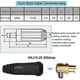 thumbnail image 3 of For Tig Welding Cable Panel Connector Socket Set Dkj10-25 And Dkz10-25 Quick Fitting, 200amp Dinse Quick Connector 2pcs (black), 3 of 5