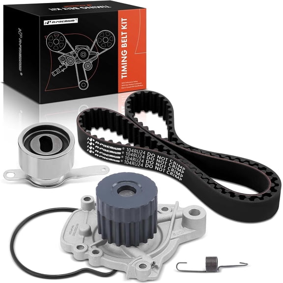 A-Premium Engine Timing Belt Kit & Water Pump Compatible with Honda Civic 1996-2000, Civic del Sol 1996-1997, 1.6L
