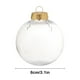 thumbnail image 3 of Bolas Navideñas Transparentes Irrompibles | Adornos de Plástico Blanco de 8X8X8 Cm | Adornos Colgantes para El Árbol - 1 Bola Navideña Decorativa, 3 of 6