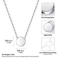 thumbnail image 7 of ChicSilver 925 Sterling Silver Dot Necklace for Women Round Sterling Silver Pendant Necklace for Women, 7 of 7