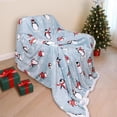 thumbnail image 2 of Cozy Printed Throw Christmas Blanket - 300 GSM Fleece Throw Size for Home Decoration, Ultra Soft Blanket (Throw - 50" x 60") - I, 2 of 6