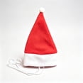 thumbnail image 2 of Pet Santa Hat for Small Dogs Cats with White Pompom, Adjustable Christmas Hat with Strap, Plush Santa Accessory for Holiday Pet Party Decor, 2 of 7