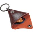 thumbnail image 4 of Triangle Leather Guitar Pick Holder Bag with Keyring, 4 of 5