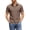 Brown, variant on Mens Cuban Guayabera Shirt Short Sleeve Button down Shirts Summer Beach Vacation Shirts Dark Green XL