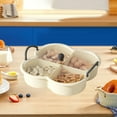 thumbnail image 1 of Sokhug Fruit Tray Household Coffee Table Dried Fruit Box Divided Melon Candy Snack Storage Box, 1 of 6