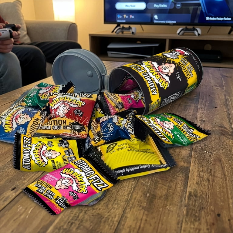 Warheads, Sour Hard Candy, 1.48oz Canister, Atomic Fizz - Walmart.com