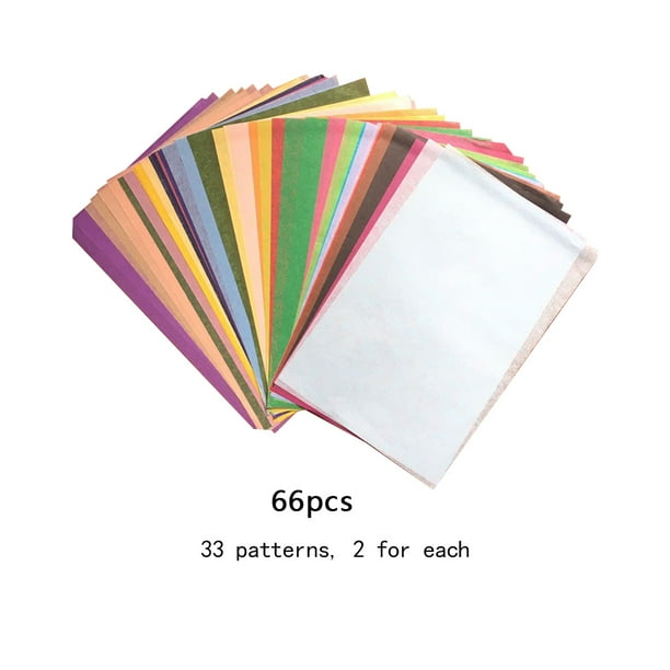 A5 Wrapping Papers Multicolor Print Packaging Tissues Folding DIY Gift