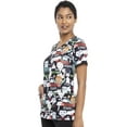 thumbnail image 7 of Tooniforms Scrubs Top For Women V-Neck TF686, 7 of 7