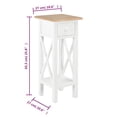 thumbnail image 4 of vidaXL Side Table Nightstand Bedside Table Living Room Sofa End Table Wood, 4 of 15