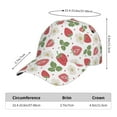 thumbnail image 2 of Sikiie Strawberry Unisex Vintage Washed Unstructured Baseball Cap Soft Cap Adjustable Unisex Baseball Hat Dad Hat, 2 of 6