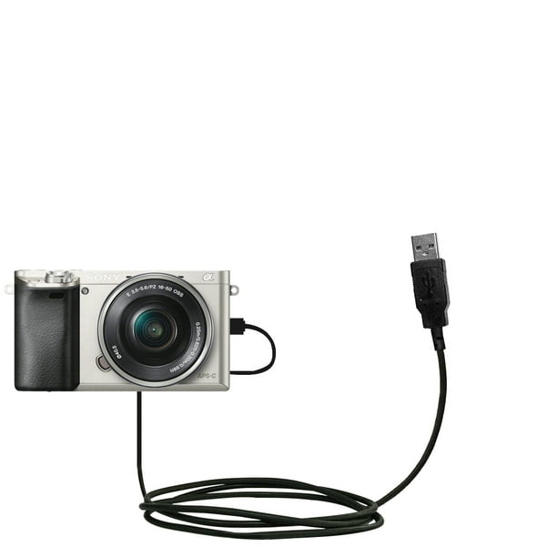 Classic Straight USB Cable suitable for the Sony Alpha a6000 with Power