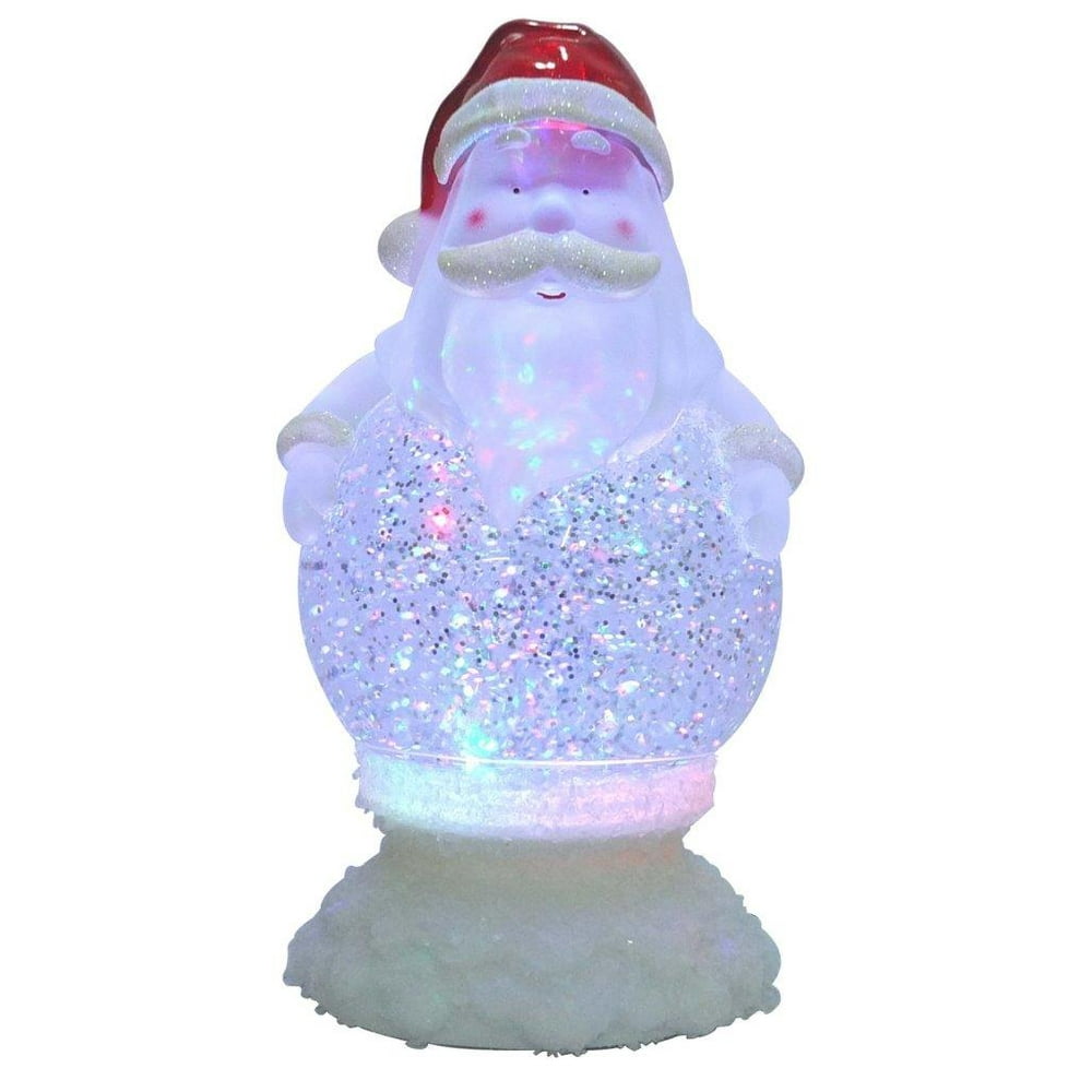 Lightahead® LED Glitter Lamp Santa Claus Color Changing Night Light