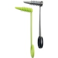 thumbnail image 2 of XIPYYKM 2Pcs Stainless Steel & Plastic Flower Roller, Stainless Steel Kitchen Tools, Piranha Spiral Cutter Tools, Easy to Clean Suitable for Cutting Zucchini Potatoes Cucumbers Carrots, 2 of 9