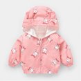 thumbnail image 2 of zuwimk Toddler Boys Windbreaker Casual Outerwear Kids Lightweight Zip Hooded Jacket Baby Cute Dust Coat(6-12 Months,Pink), 2 of 4