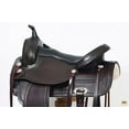 thumbnail image 5 of 18 In HILASON Western Horse Saddle American Leather Flex Tree Trail & Pleasure Dark Brown, 5 of 8