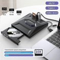 thumbnail image 2 of External DVD CD Writer Burner CD and DVD Player Type C/USB3.0 External DVD CD Drive for PC Laptop Windows 11/10/8/7, 2 of 5