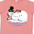 thumbnail image 4 of Inktastic Sassy Snowman The Weather Outside is Delightful Boys or Girls Toddler T-Shirt, 4 of 5