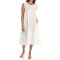thumbnail image 3 of Women's La Cera 1250GX Plus 100% Cotton Woven Crochet Sleeveless Gown (White 2X), 3 of 4